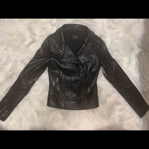 Mackage Black Leather Jacket - Picture 6 of 8